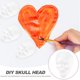 thumbnail image 3 of FELTECHELECTR 25 piezas de espumas DIY para colgar cabezas de calavera, decoración de Halloween, accesorios decorativos, calaveras de espuma en blanco, 3 of 6