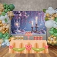 thumbnail image 3 of Pink Purple Childr Birthday Photoz Backdrop Hanging Flowers Balloons Butterfly Baby Photography Shooting Background, 3 of 8