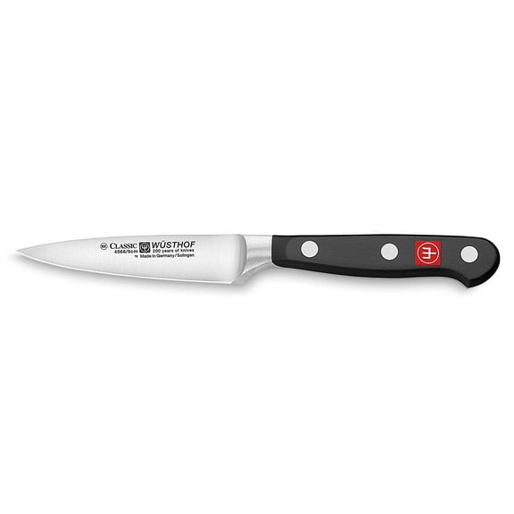 Wusthod 3.5 Inch Forged Paring Knife, Classic Series | Full Tang High Carbon Stainless Steel Straight Edged Blade For Efficient Slicing