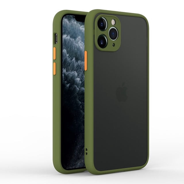 Funda de teléfono mate a prueba de golpes para iphone 13 12 Mini 11 Pro XS Max X XR 7 8 6 Plus SE 2020 funda trasera de protección transparente suave Tan Jianjun unisex