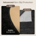 thumbnail image 5 of Moonlight20015 Area Rug 4x4ft non-slip Soft Fluffy Shaggy for Living Room Bedroom Décor Black, 5 of 7