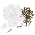 thumbnail image 5 of Pawsdot Cabinet Door Retainer Clips Transparent Plastic 20Pcs for Closet Handle Knob Hinge Clamps, 5 of 8