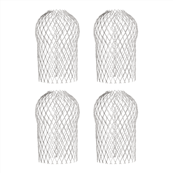 4 Pcs Gutter Downspout Guards 3.5 Inch Aluminum Leaf Filter Strainer Expandable Protector