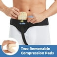 thumbnail image 3 of Tenbon Inguinal Hernia Belt Truss for Men and Women Left or Right Side Support with Compression Pads, 3 of 15