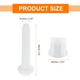 thumbnail image 2 of Uxcell 8Pcs Tornillos de bisagra de asiento de inodoro, tornillo de bisagra de plástico universal blanco con tuercas y arandelas para fijar el asiento superior del inodoro, 2 of 6