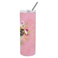 thumbnail image 4 of Carolines Treasures CK4144TBL20 Fawn French Bulldog Pink Flowers Stainless Steel 20 oz Skinny Tumbler 20 oz multicolor, 4 of 4