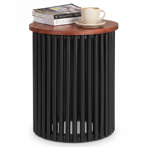 Costway 1 PCS End Table Minimalist Modern Low Profile Center Table, Elegant Wooden Tea Table for Home