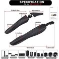 thumbnail image 2 of RV Accesorios para vehículos de baja velocidad para vehículos de carretera, protector contra lluvia de giro continuo de 360 ​​grados, placa de eliminación de barro de tres piezas 020, 2 of 5