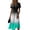 Green-A#2226, variant on Midi Women's Dresses Summer Beach Vacation Wrap V Neck Swing Dresses Trendy Loose Gradient Short Sleeve Dresses
