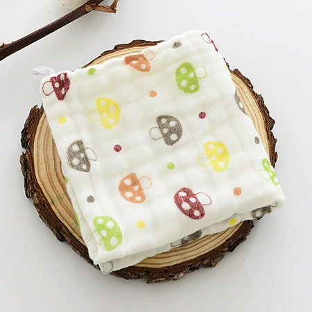 

Clearance under $5-Shldybc Baby Muslin Washcloths 6 Layer Baby Bibs Cotton Soft Saliva Handkerchief Toddler Feeding Burp Towel on Clearance