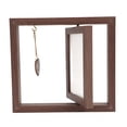 thumbnail image 1 of Cadre Photo Commémoratif pour Chien, Cadre Photo en Bois Décoratif pour Animaux de Compagnie, Texture Rustique Durable, Structure Rotative Stable avec Chaîne pour Table, 1 of 7
