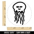 thumbnail image 2 of Jellyfish Doodle Self-Inking Rubber Stamp Ink Stamper - Brown Ink - Small 3/4 Inch, 2 of 7