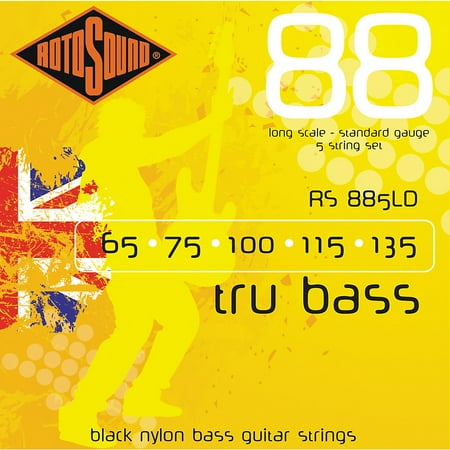 UPC 686194000370 product image for Rotosound RS885LD Trubass Black Nylon Flatwound Strings | upcitemdb.com