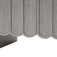 thumbnail image 5 of Wirrytor Cream Style Minimalist Sideboard Cabinet with Solid Wood Legs, Buffet Cabinet with Adjustable Shelves, Large Storage Cabinet with Wave Doors for Living Room,Grey, 5 of 12