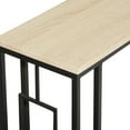 thumbnail image 5 of DecMode 19" x 26" Cream Metal C-Shaped Accent Table with Black Metal Base, 1-Piece, 5 of 13