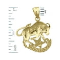 thumbnail image 2 of 14K Gold 20MM Zodiac Taurus Pendant, 2 of 5