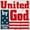 White, variant on United By God Patriotic Christian USA Men's Graphic T Shirt Tees Brisco Brands S
