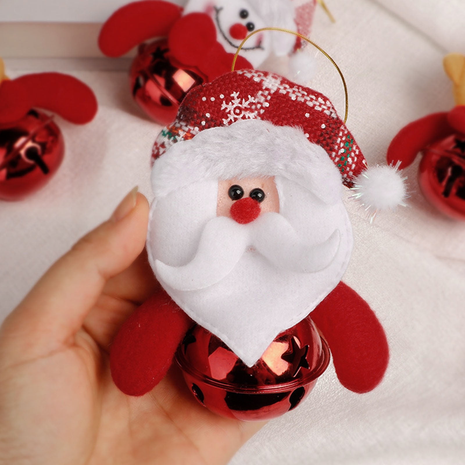 Décoration De Noël Père Noël Ours Cerf Bonhomme De Neige Avec Pendentif