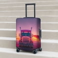 thumbnail image 5 of Sunset Truck Highway Luggage Cover Anti Scratch, Elastic Suitcase Protector Suitcase Covers for Luggage Fits 18-32 Inch Luggage, 5 of 5