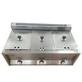thumbnail image 3 of 3 Pans Food Warmer Steam Buffet Counter-top Gas Fryer Steam Table Commercial 6L for Homes, Restaurants, 3 of 16