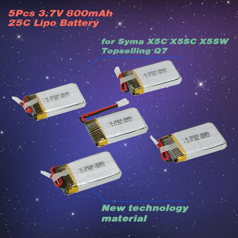 Batterie 3.7V 650mAh LiPo pour Drone Syma X5SW