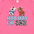 thumbnail image 4 of Inktastic Moo Moo I'm 1 with Cute Holstein Cows Boys or Girls Baby T-Shirt, 4 of 5