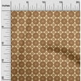 thumbnail image 1 of oneOone Georgette Viscose Brown Fabric Floral & Tiles Moroccan Sewing Material Print Fabric By The Yard 42 Inch Wide, 1 of 4