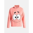 thumbnail image 5 of SpongeBob SquarePants Patrick Star Men's Plush Fleece Quarter Zip Sweatshirt, Sizes S-3XL, 5 of 5