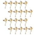 thumbnail image 5 of Colgantes florales Hugo 20 piezas dorados con purpurina, 5 of 5
