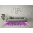 thumbnail image 3 of Ahgly Company Indoor Rectangle Abstract Purple Modern Area Rugs, 2' x 5', 3 of 4