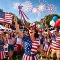 thumbnail image 4 of PEIBang Patriotic Streamer Wand,4th of July Star Fairy Wand,Independence Day Star Pick for Memorial Day Patriotic Party Supplies, 4 of 6