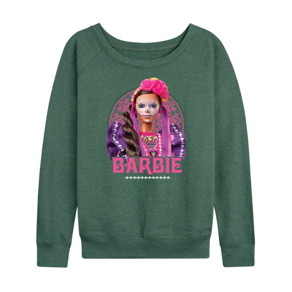 Barbie - Dia De Muertos - Women's Lightweight French Terry Long Sleeve Shirt