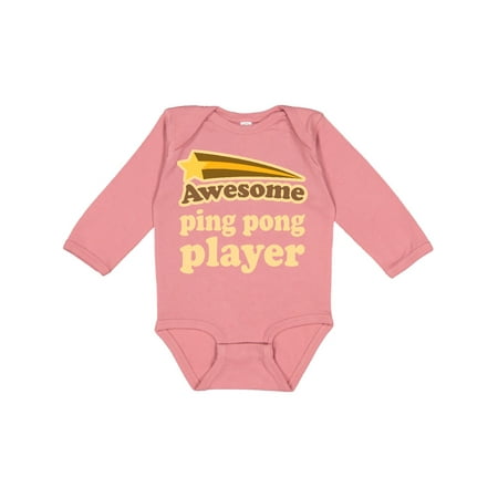 

Inktastic Ping Pong Player Awesome Gift Baby Boy or Baby Girl Long Sleeve Bodysuit