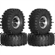 thumbnail image 2 of 4 Ruedas de Metal de 1,9 Pulgadas con Neumáticos de 118 mm de Diámetro Exterior para Axial SCX10 D90 Wraith 1/10 RC Climbing Crawler Car Parts Negro, 2 of 7