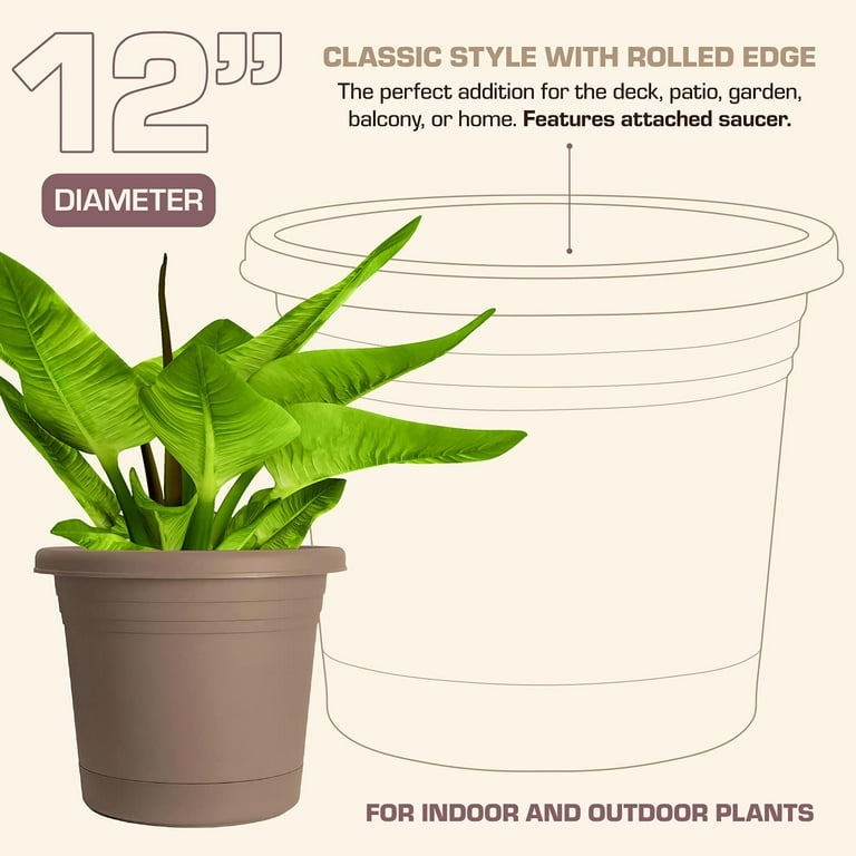 Rugg Polyresin Planter Cappuccino Rugg Polyresin Planter Cappuccino