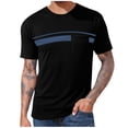 thumbnail image 2 of Men's Workout Shirts Moisture Wicking Short Sleeve Mesh Athletic T-Shirts Black XXL, 2 of 5