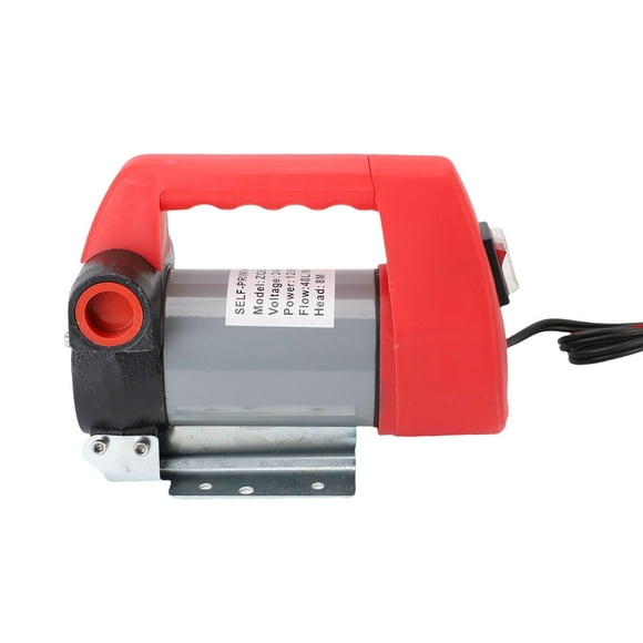 Electric Fuel Transfer Pump, Self Priming User Friendly 8m Head Safe Oil Transfer Pump Efficient Performance 2 Meter Power Cable  for Fueling Station