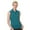 Algiers Blue, variant on Women's Pique Solid Sleeveless Golf Polo Shirt #2064