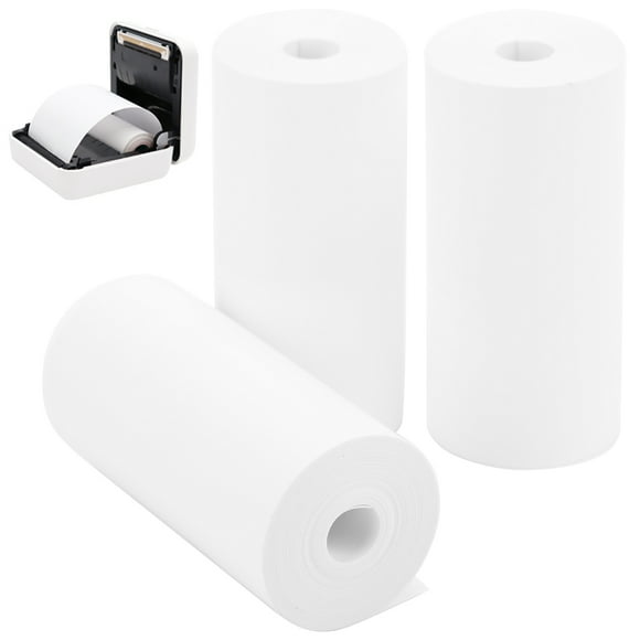 AMONIDA Pocket Printer Paper 3 Rolls 57x30mm Thermal Printing Paper Pocket Printer Child Camera Photo Printing Paper Thermal Paper