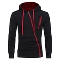 thumbnail image 1 of Casual Solid Tracksuit Zipper Hooded Sweatshirt, 1 of 3