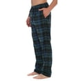 thumbnail image 3 of Gioberti Mens Yarn-Dye Brushed Flannel Pajama Pants, Elastic Waist, 3 of 5