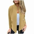 thumbnail image 4 of Sakmal Lightweight Jackets for Women Fleece Wool Plus Size Yellow Coats Womens Jackets with Pockets, 4 of 5