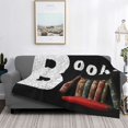 thumbnail image 5 of KLL Books1 Print Fleece Throw Blanket, Horizontal Fleece Bedding Cute Soft Blankets Comfy Fleece Flannel Plush Home Decor for Couch & Bed -60"x50", 5 of 9