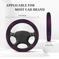 thumbnail image 5 of Haiem Black Dark Blue Purple Print Steering Wheel Cover 15 Inches for Women Men, Neoprene Anti-Slip Cute Car Steering Wheel Grip Wrap Car Accessories Protective Case Cover for Vehicle Truck SUV, 5 of 8