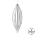 thumbnail image 2 of Vickerman M183207M 8 in. Silver Matte Line Finial Ornament  4 per Bag, 2 of 3