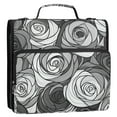 thumbnail image 5 of FORMRS Zipper Binder with Shoulder Strap 1.5-inch Ring 500 Sheet Capacity File Bag, Black Roses, 5 of 5