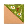 Uxcell Embroidered Corner Bookmark Cute Flower Stitched Triangle Book Page Mark for Book Lover Teacher Green Letter Y