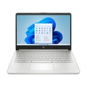 HP 14" FHD Laptop Computer, AMD Ryzen 3-3250, 4GB RAM, 128GB SSD, Silver, Windows 11 (S mode), 14-fq0110wm