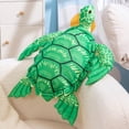 thumbnail image 3 of UUWEAR Sea Turtle Plushie Toy, Green Sea Turtle Stuffed Marine Animals Hugging Pillows Soft Plush Toys Tortoise Plush Toys Doll Valentine's Day Birthday Gifts for Kids, Girls, Girlfriend B, 3 of 5