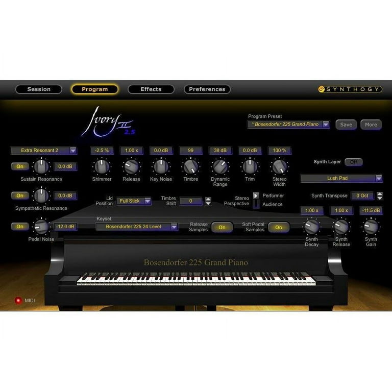 Ivory 2 outlet grand pianos